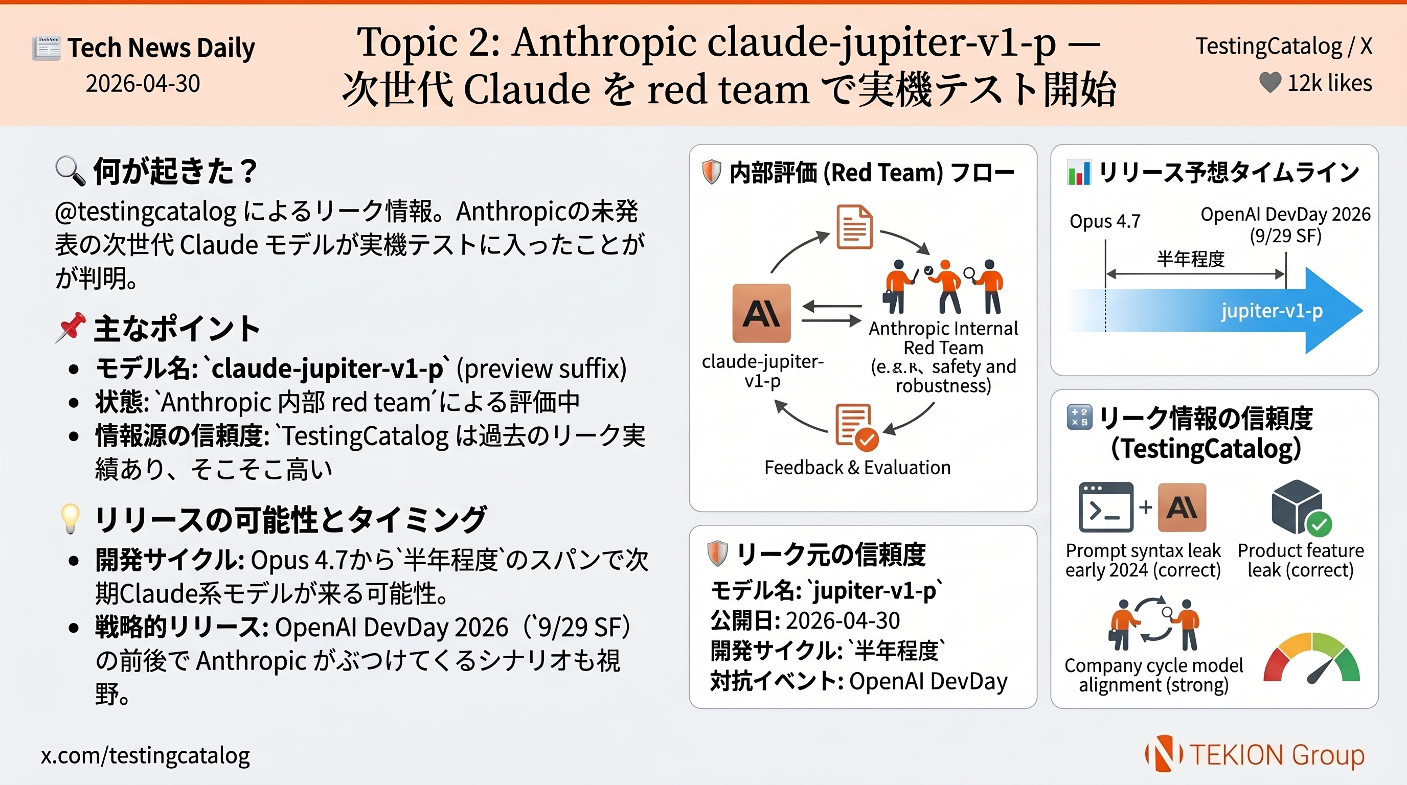 Anthropic claude-jupiter-v1-p — 次世代 Claude を red team で実機テスト開始