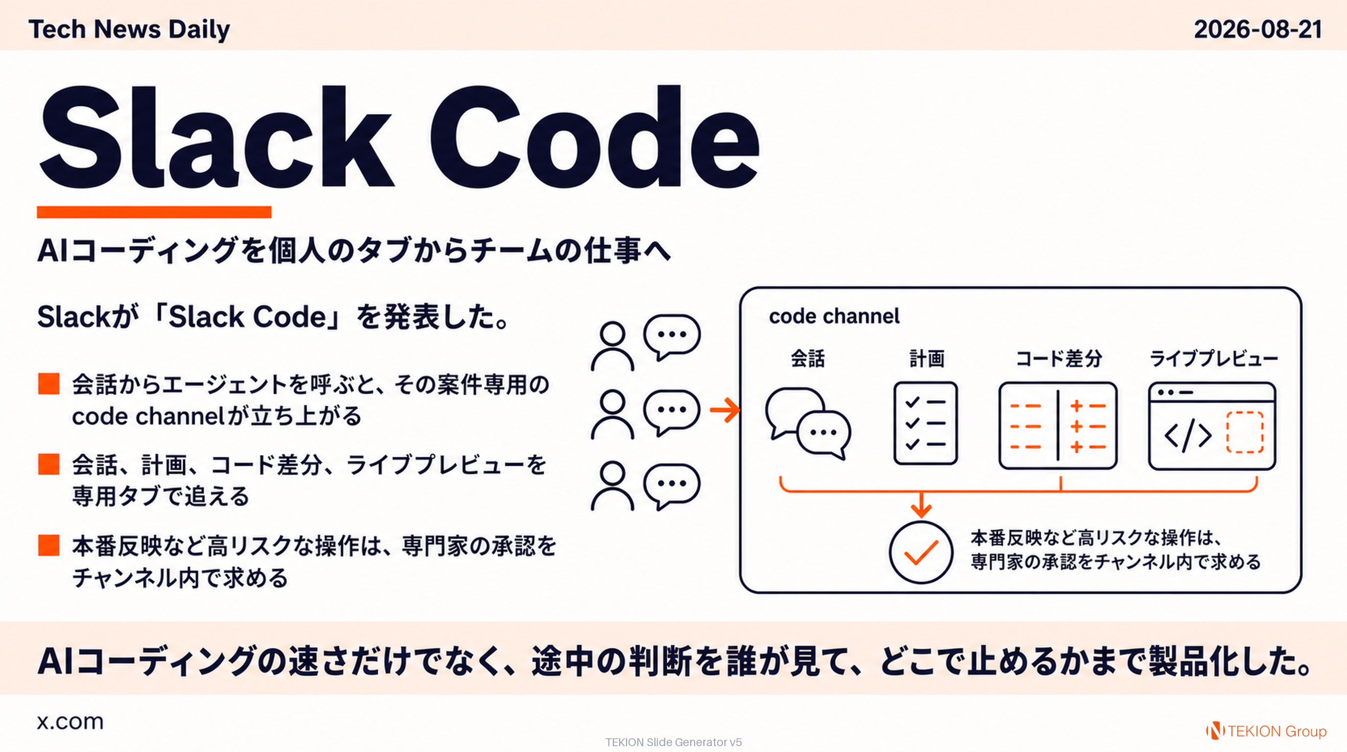 Slack Code — AIコーディングを個人のタブからチームの仕事へ