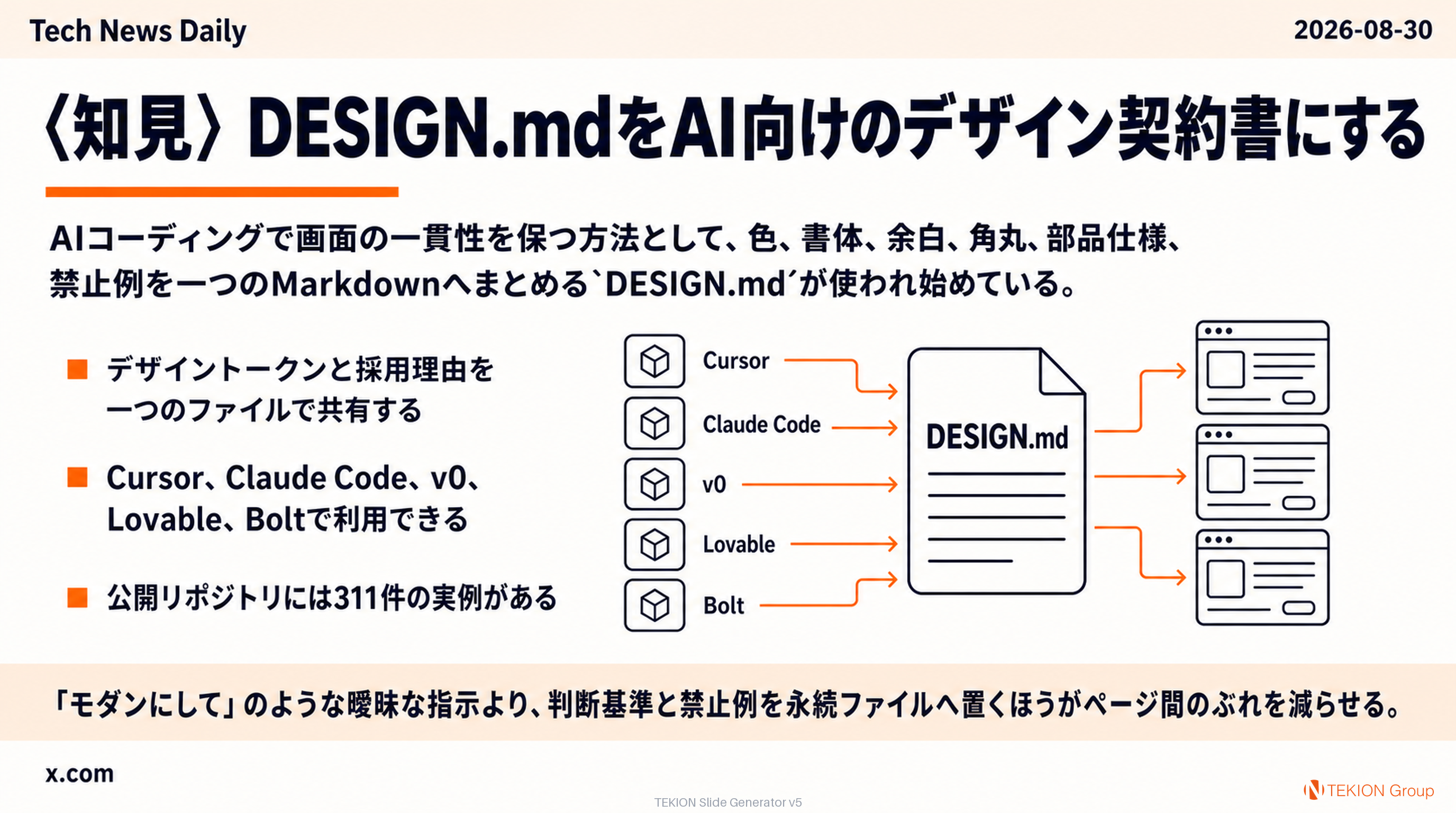 〈知見〉DESIGN.mdをAI向けのデザイン契約書にする