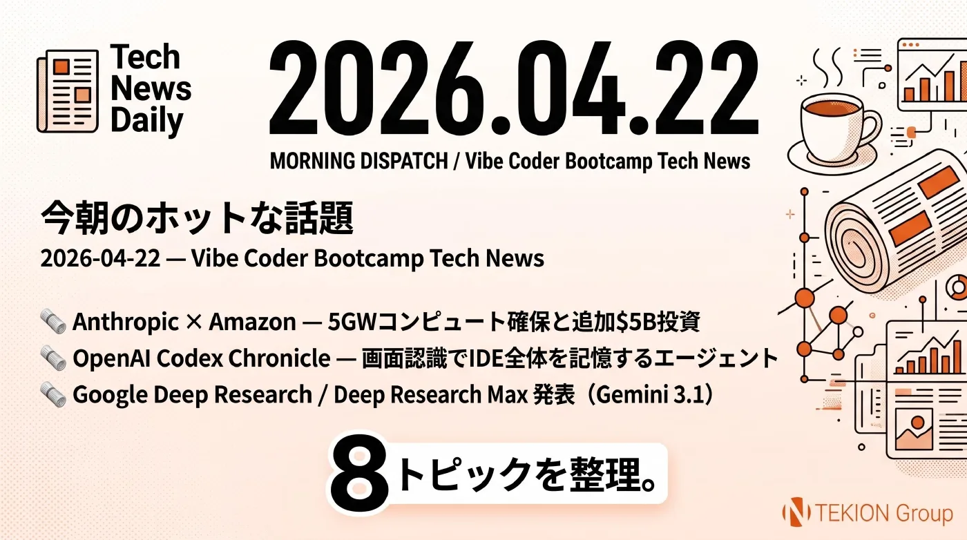 2026-04-22 AIエージェントニュース スライド1/10