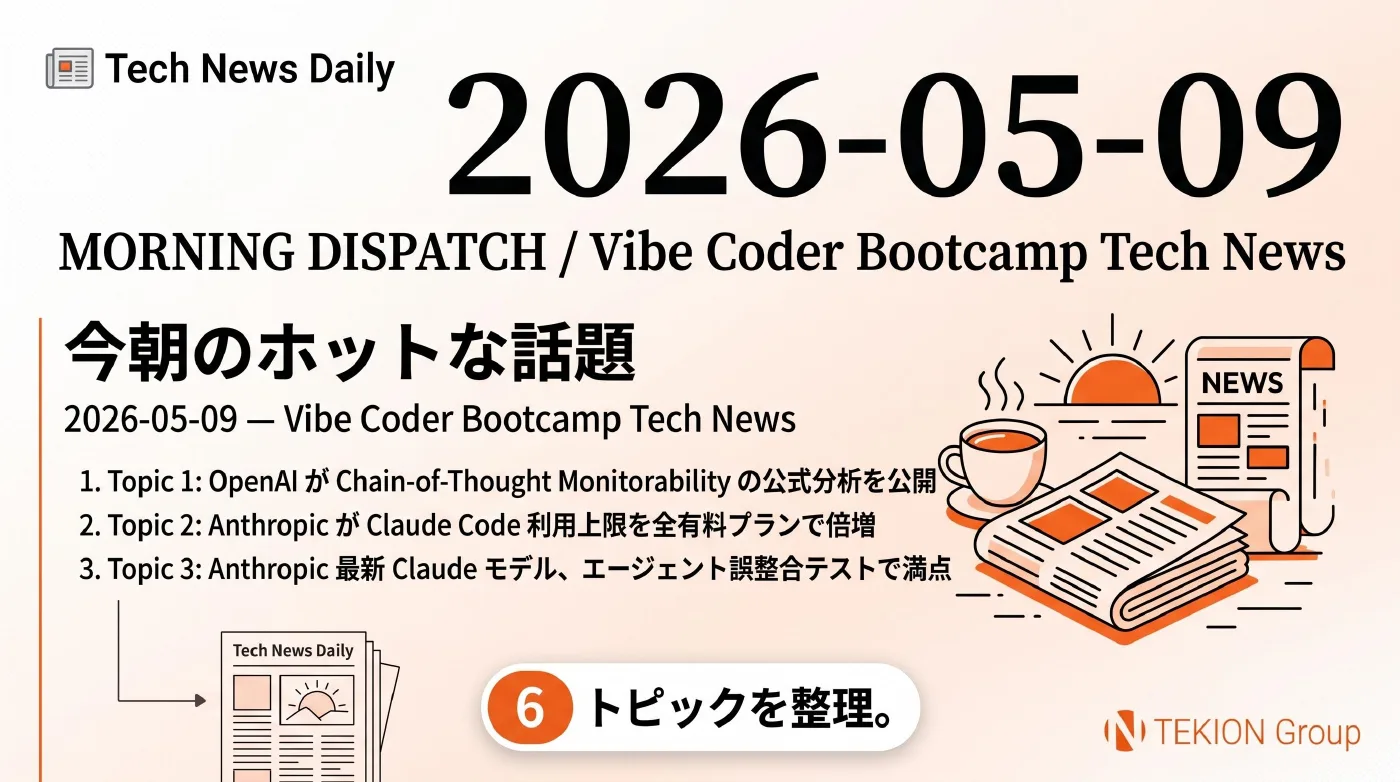 2026-05-09 AIエージェントニュース スライド1/8