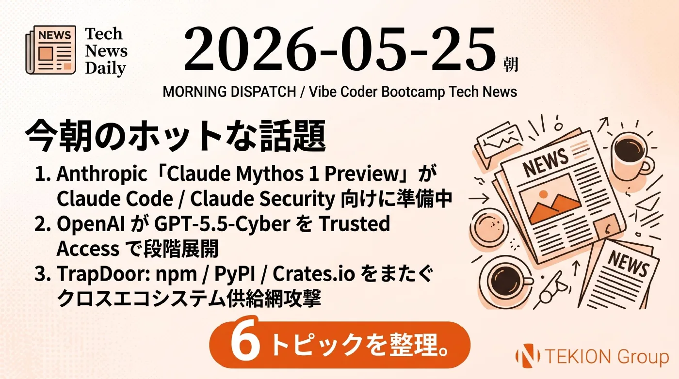 2026-05-25 AIエージェントニュース スライド1/8