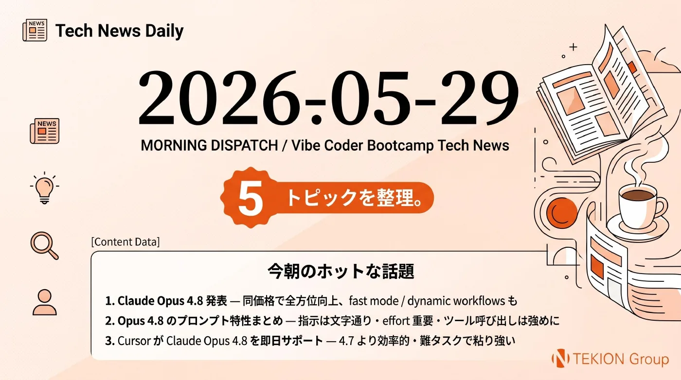 2026-05-29 AIエージェントニュース スライド1/7