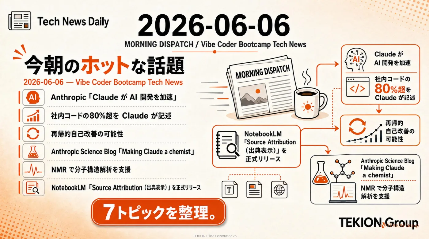 2026-06-06 AIエージェントニュース スライド1/9