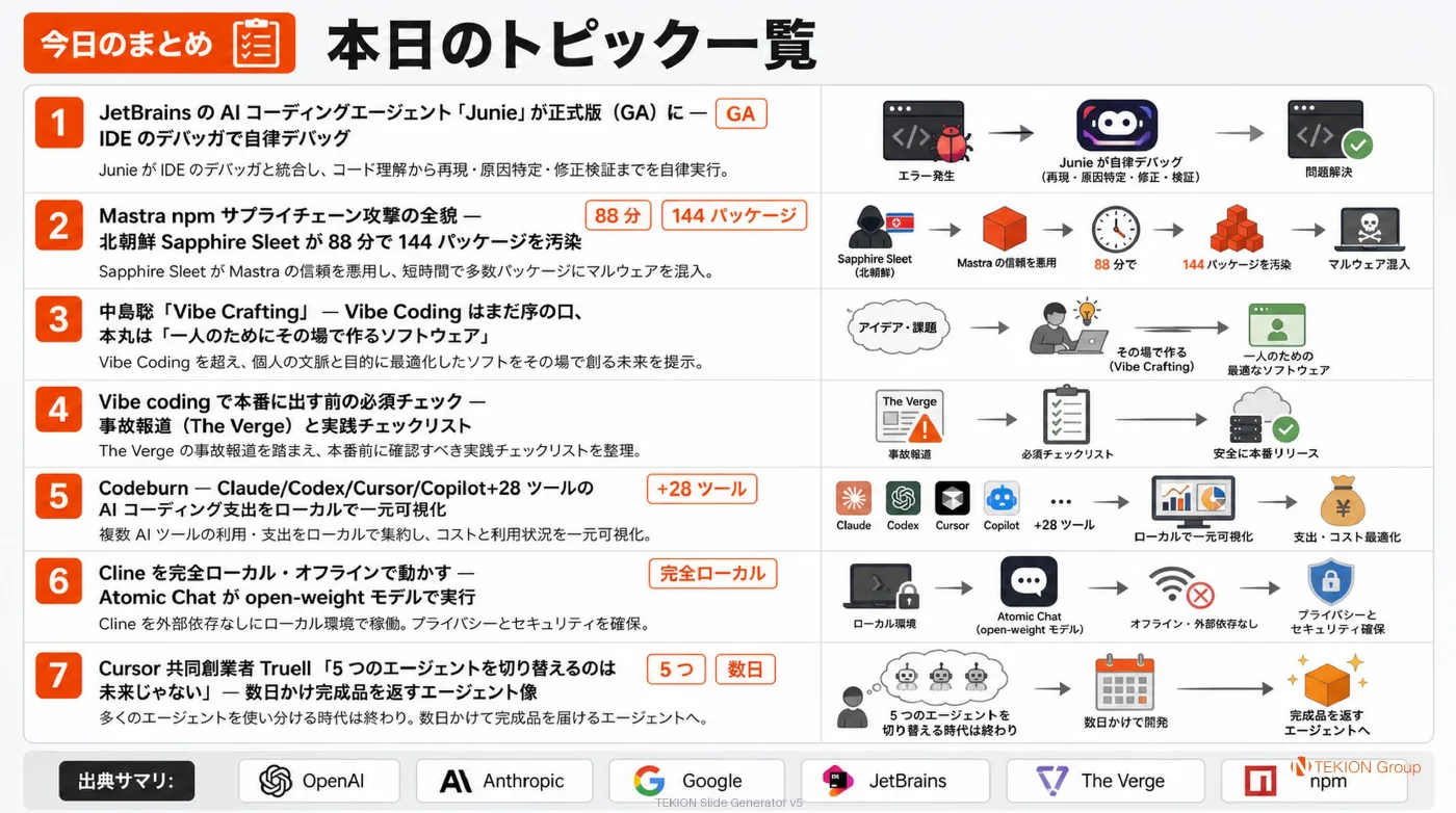 2026-06-24 AIエージェントニュース スライド9/9