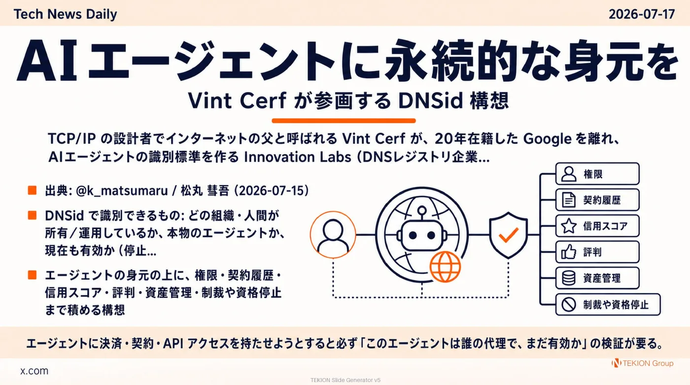 2026-07-17 AIエージェントニュース スライド4/9