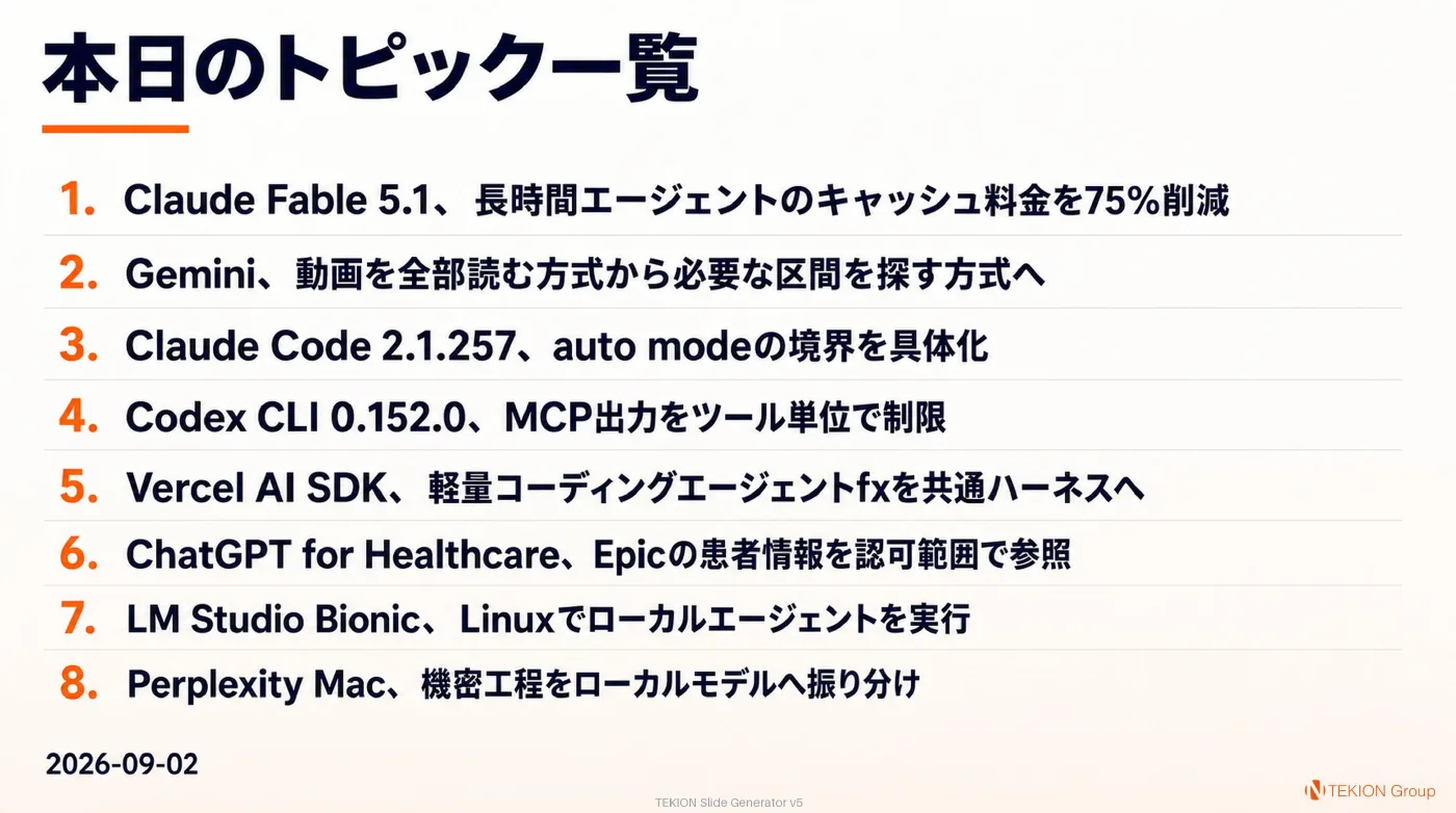 2026-09-02 AIエージェントニュース スライド10/10